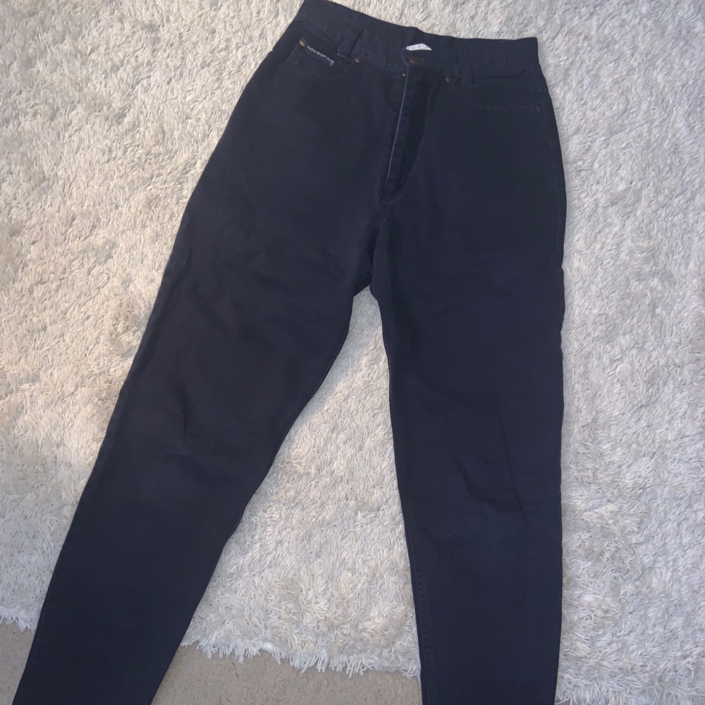Vintage Dark Blue Tapered Mom jeans